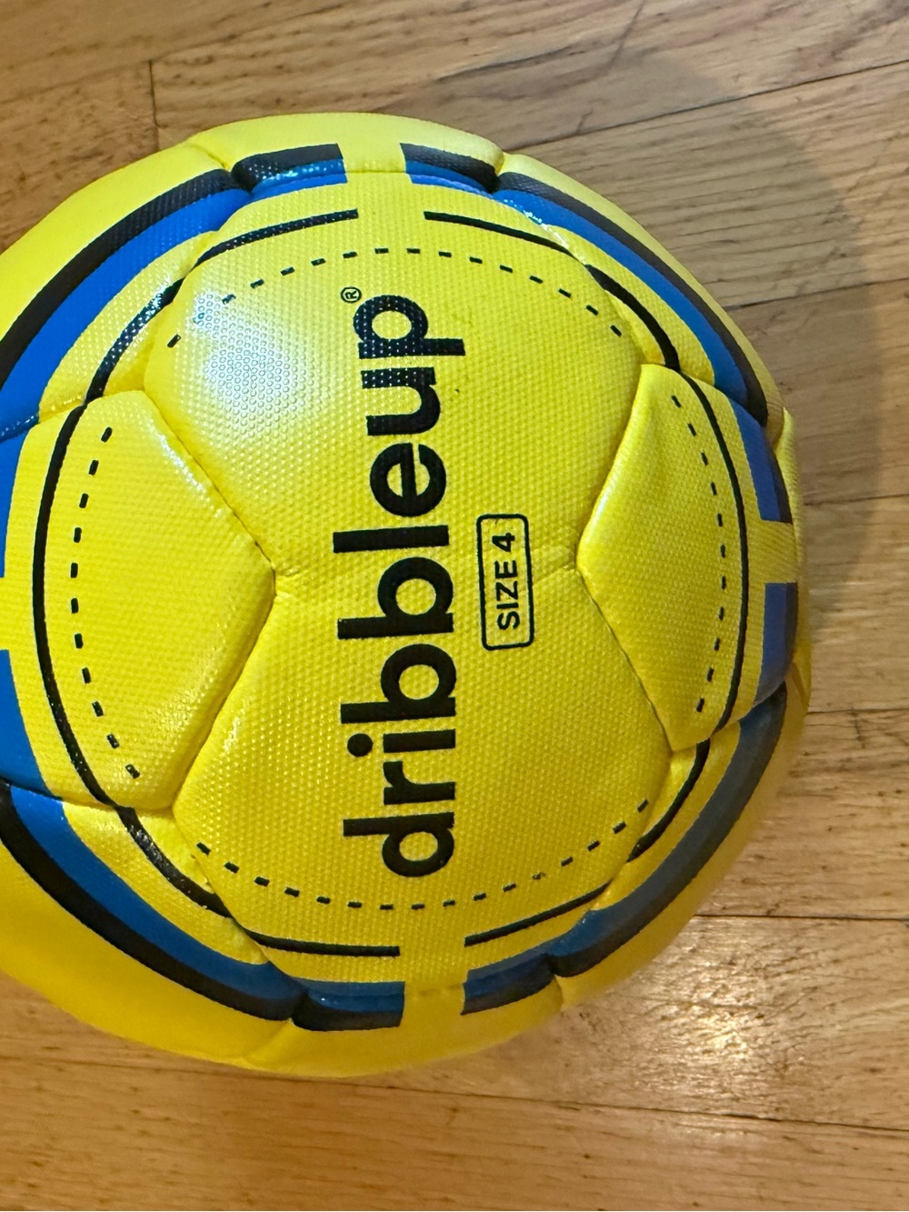 Dribbleup Yellow & Blue Size 4 Indoor/Outdoor Training Ball
